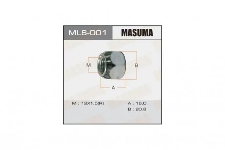 Гайка колеса MASUMA MLS001
