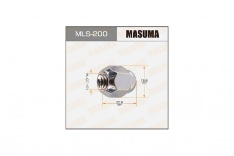 Гайка колеса (MLS-200) MASUMA MLS200 (фото 1)