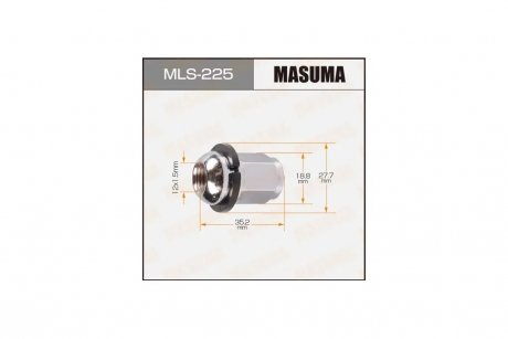 Гайка колеса (MLS-225) MASUMA MLS225
