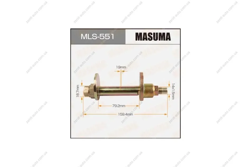 Болт развальный Toyota FJ Cruiser, Land Cruiser Prado (02-09) (MLS-551) MASUMA MLS551 (фото 1)