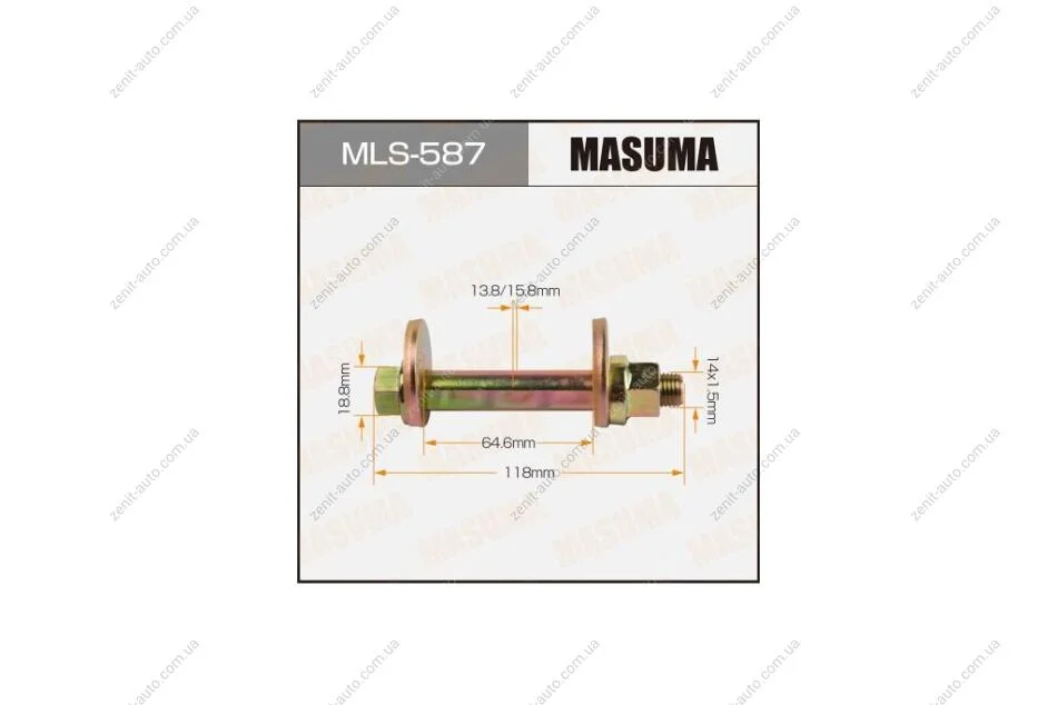 Болт развальный Mitsubishi Pajero (06-) (MLS-587) MASUMA MLS587 (фото 1)