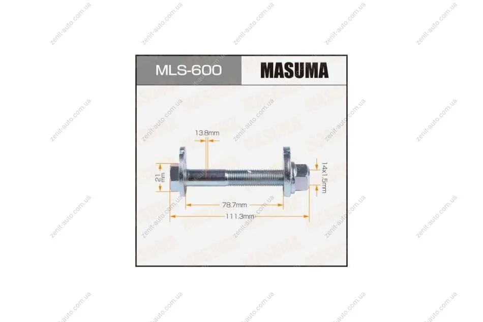 Болт развальный комплект Nissan (MLS600) MASUMA 'MLS600 (фото 1)