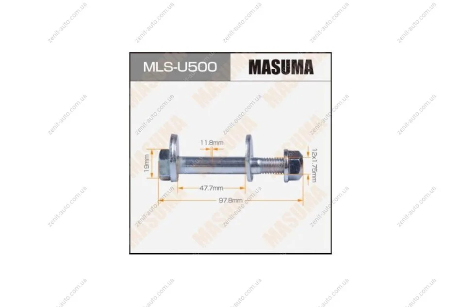 Болт розвальний Форд (MLS-U500) MASUMA MLSU500 (фото 1)