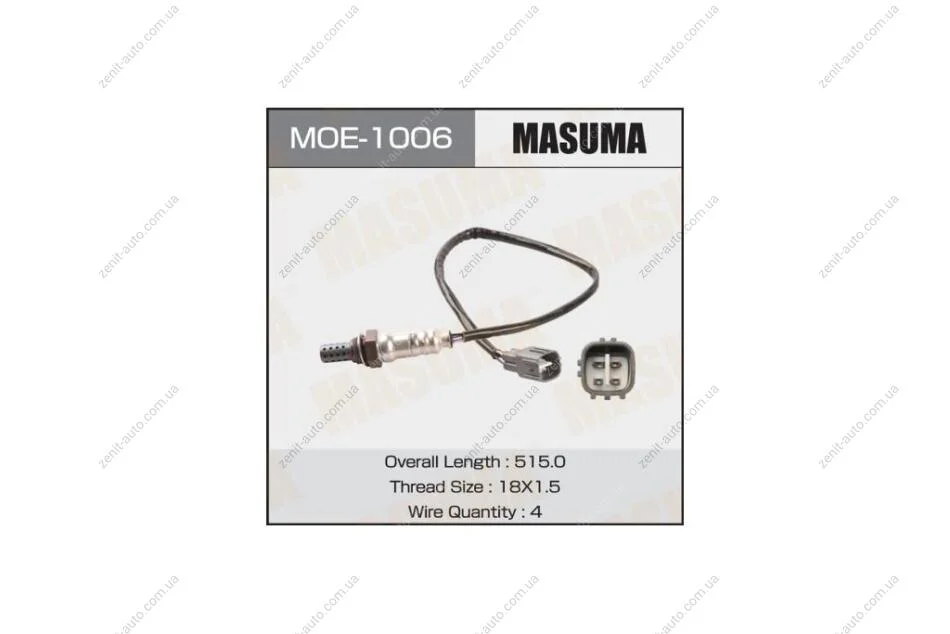 Датчик кислорода (лямбда-зонд) Toyota Highlander (00-07) (MOE-1006) MASUMA MOE1006 (фото 1)