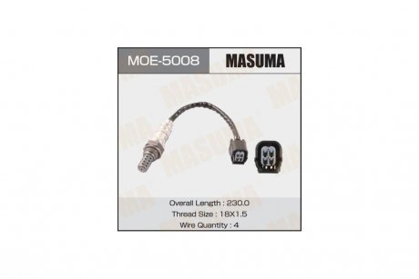 Датчик кислорода (лямбда-зонд) нижний Honda Accord 2.4 (07-12) (MOE-5008) MASUMA MOE5008 (фото 1)