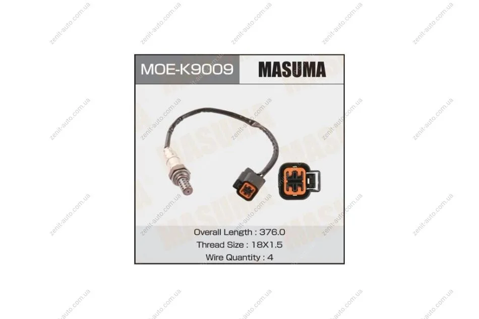 Датчик кислорода (лямбда-зонд) Hyundai Accent (00-10), Elantra (00-11), Tucson (04-10) / KIA Ceed (07-11), Sportage ((MOE-K9009) MASUMA MOEK9009 (фото 1)