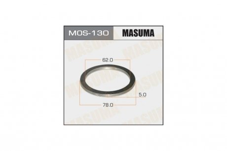 Кольцо глушителя (62x78x5) MASUMA MOS130
