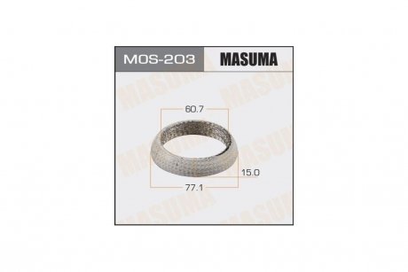 Кольцо глушителя (60.7x77.1x15) MASUMA MOS203