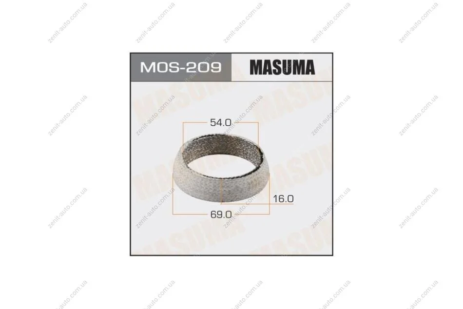 Кільце глушника графітове (54x69x16) (MOS-209) MASUMA MOS209 (фото 1)