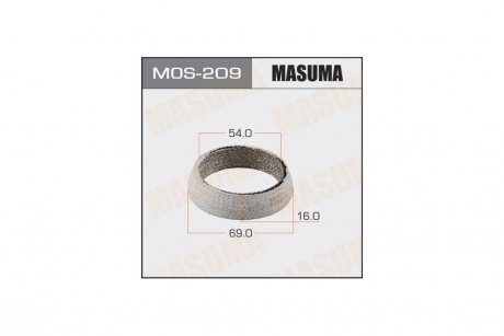 Кольцо глушителя графитовое (54x69x16) MASUMA MOS209