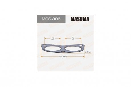 Прокладка 49x134.3x2.3 MASUMA MOS306 (фото 1)