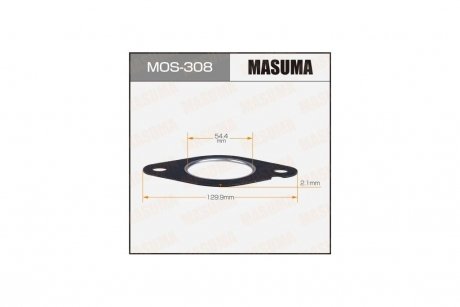 Прокладка 54.4x129.9x2.1 MASUMA MOS308 (фото 1)