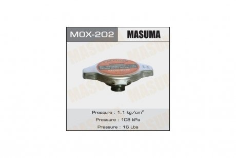 Крышка радиатора Honda/ Lexus/ Mazda/ Mitsubishi/ Subaru/ Suzuki/ Toyota 1.1 bar MASUMA MOX202