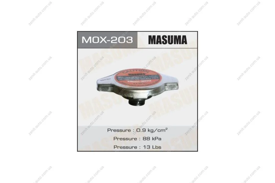 Крышка радиатора Lexus/ Mitsubishi/ Toyota 0.9 bar (MOX-203) MASUMA MOX203 (фото 1)