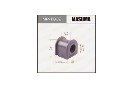 Втулка стабілізатора переднього (Кратно 2) Toyota Avensis (03-08) (MP-1002) MASUMA MP1002