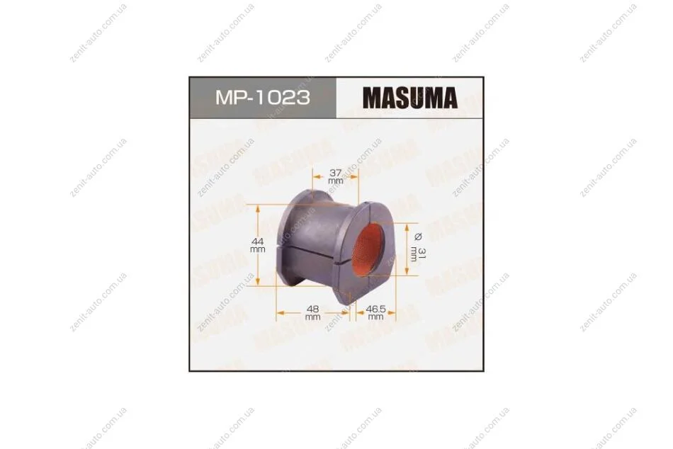Втулка стабилизатора переднего (Кратно 2) Mitsubishi Montero (06-10), Pajero (06-10) (MP-1023) MASUMA MP1023 (фото 1)
