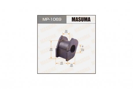Втулка стабилизатора переднего (Кратно 2) Toyota Yaris (05-) (MP-1069) MASUMA MP1069 (фото 1)