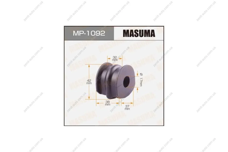 Втулка стабілізатора заднього (Кратно 2) Nissan Qashqai (07-), X-Trail (07-) (MP-1092) MASUMA MP1092 (фото 1)
