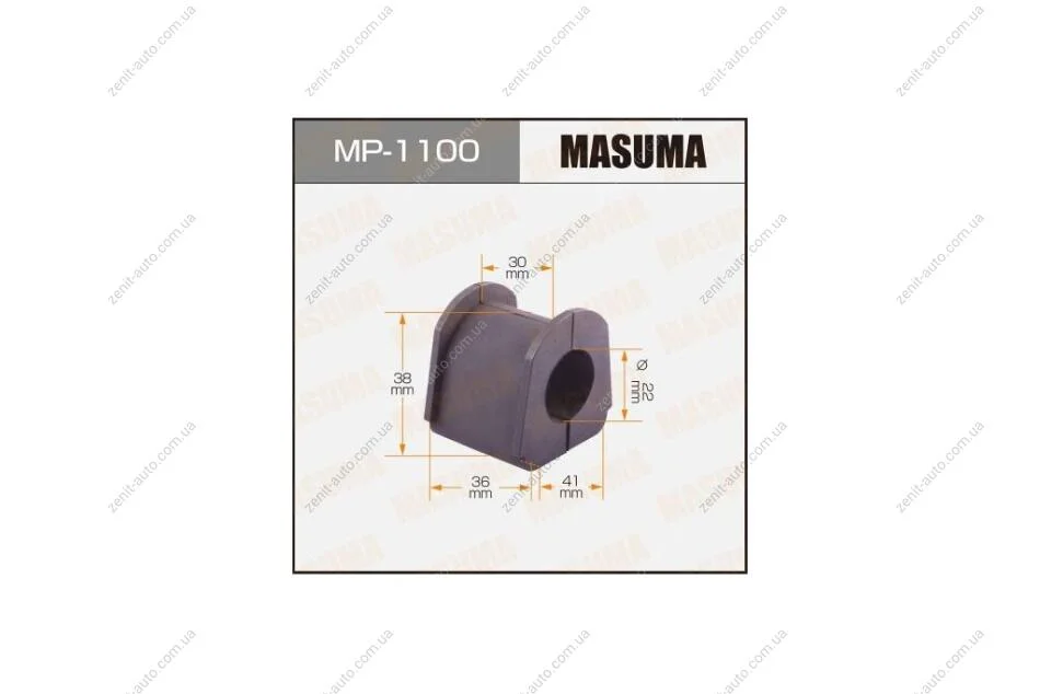 Втулка стабилизатора заднего (Кратно 2) Mitsubishi Pajero (-09,09-15) (MP-1100) MASUMA MP1100 (фото 1)