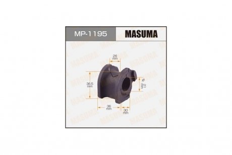 Втулка стабілізатора переднього OPEL AGILA, SUZUKI SWIFT III MASUMA MP1195 (фото 1)