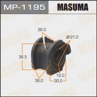 Втулка стабилизатора переднего OPEL AGILA, SUZUKI SWIFT III MASUMA MP1195 (фото 1)