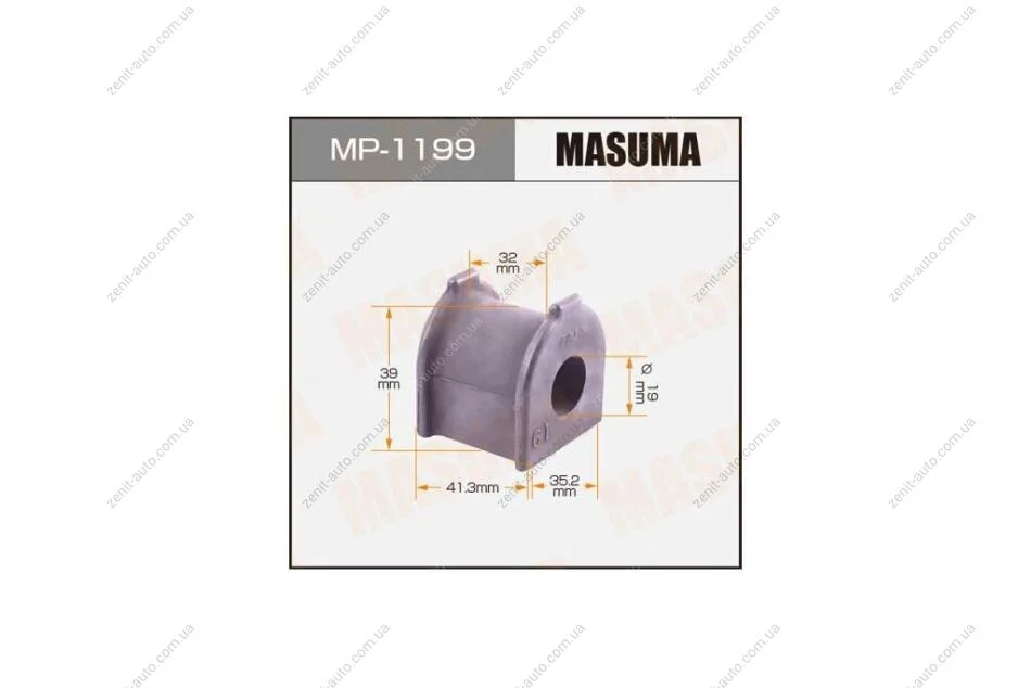 Втулка стабилизатора заднего (Кратно 2) Toyota FJ Cruiser (10-), Land Cruiser Prado (09-) (MP-1199) MASUMA MP1199 (фото 1)