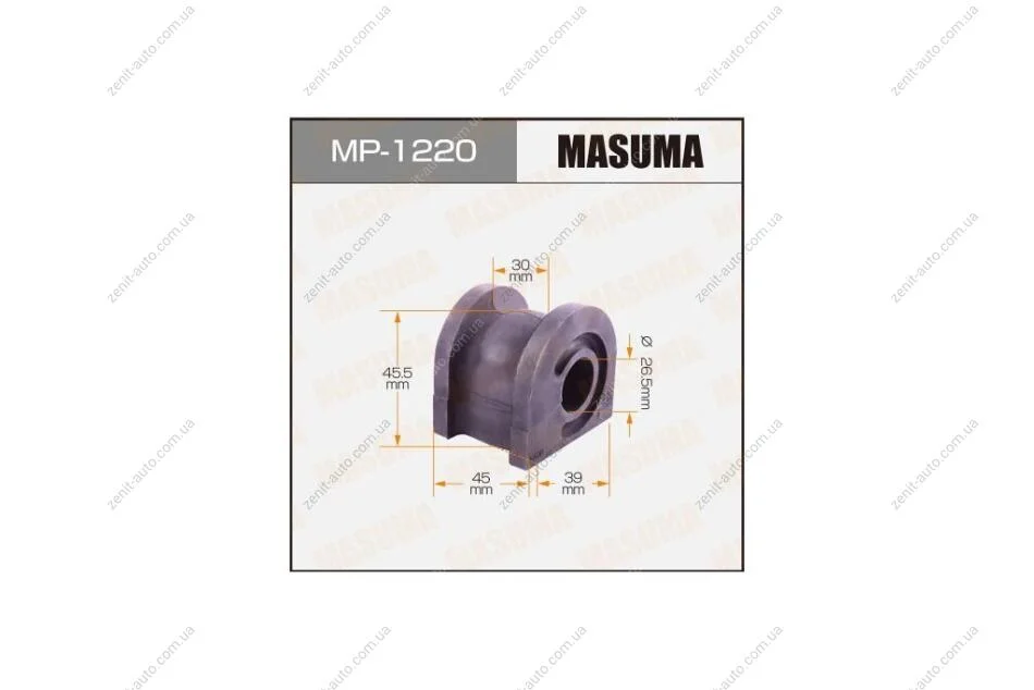 Втулка стабілізатора переднього (Кратно 2) Honda Accord (09-) (MP-1220) MASUMA MP1220 (фото 1)