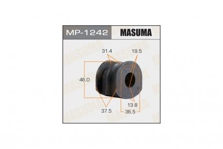 Втулка стабілізатора заднього (Кратно 2) Nissan Murano (04-08) (MP-1242) MASUMA MP1242 (фото 1)
