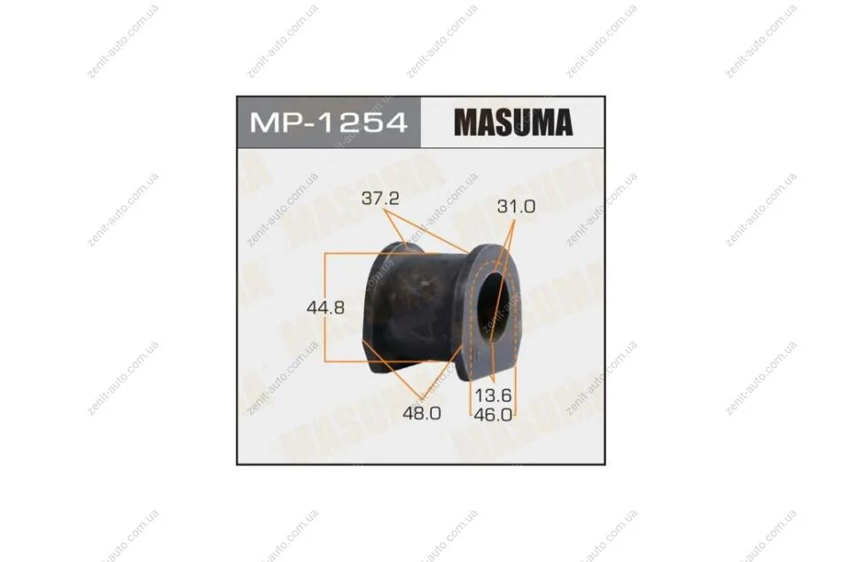 Втулка стабілізатора переднього (Кратно 2) Mitsubishi L200, Pajero Sport (14-) (MP-1254) MASUMA MP1254 (фото 1)