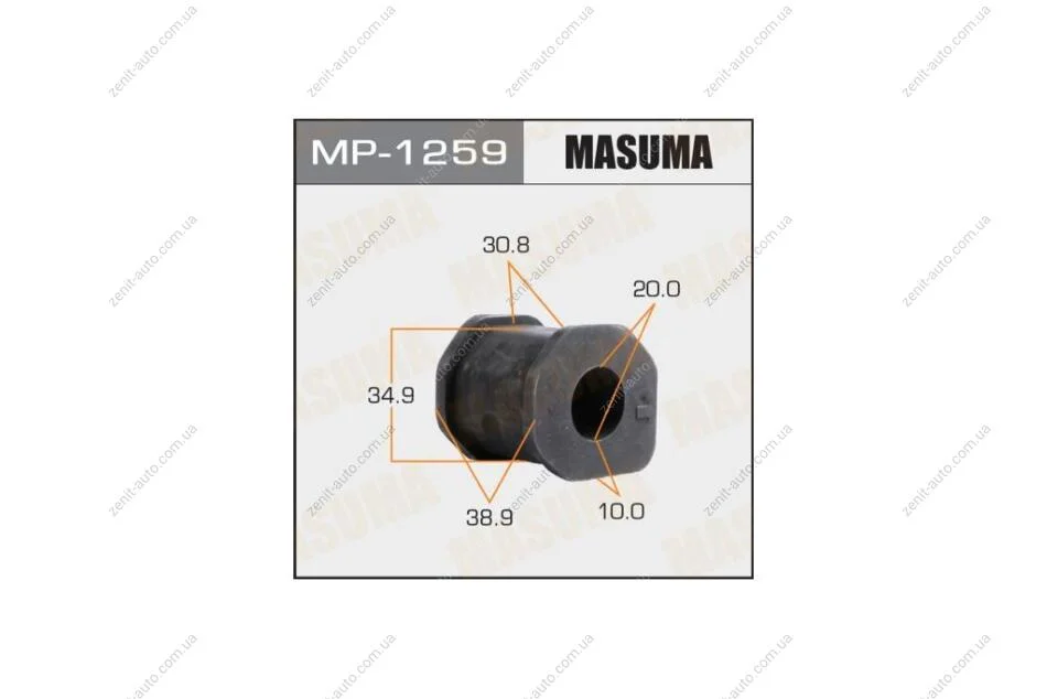 Втулка стабілізатора переднього (Кратно 2) Mitsubishi L200 (-08), Pajero Sport (-09) (MP-1259) MASUMA MP1259 (фото 1)
