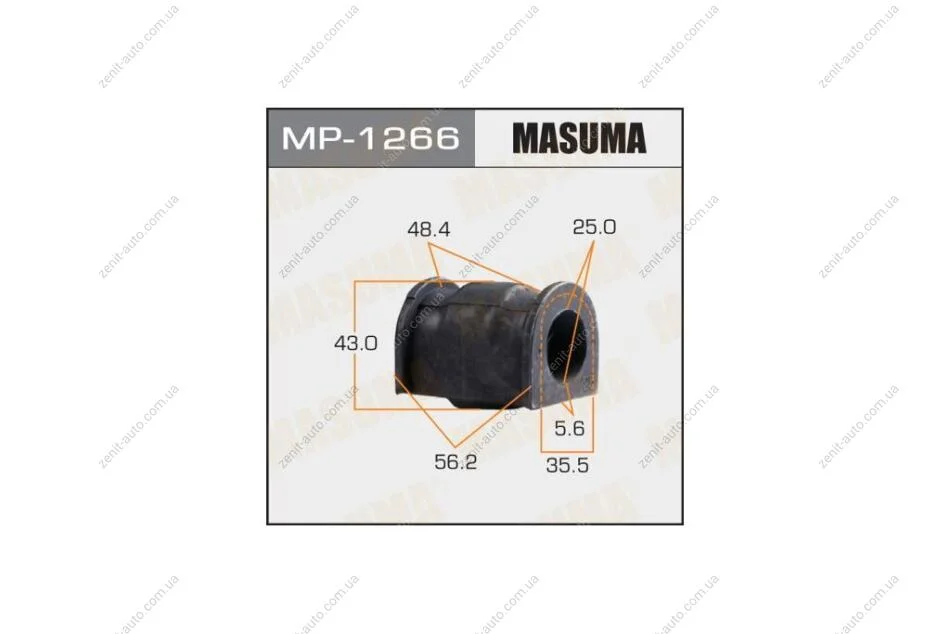 Втулка стабилизатора переднего (Кратно 2) Suzuki SX4 (13-), Vitara (15-) (MP-1266) MASUMA MP1266 (фото 1)