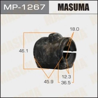 Втулка стабилизатора переднього FORD FIESTA, FUSION 02- MAZDA CX-5 MASUMA MP1267