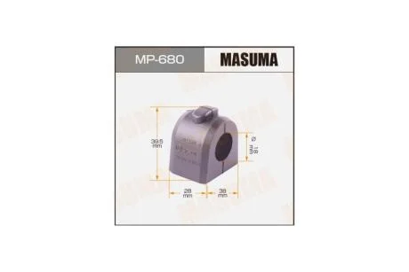 Втулка стабілізатора (Кратно 2) перед Impreza, Legasy, Forester (MP680) MASUMA 'MP680