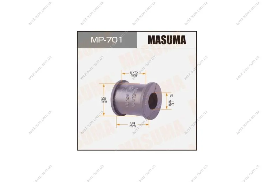 Втулка стабилизатора заднего (Кратно 2) Lexus RX 350 (06-08)/ Toyota Camry (01-06) (MP-701) MASUMA MP701 (фото 1)