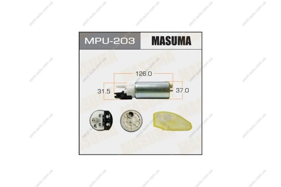 Бензонасос електричний (+ сіточка) Nissan (MPU-203) MASUMA MPU203 (фото 1)