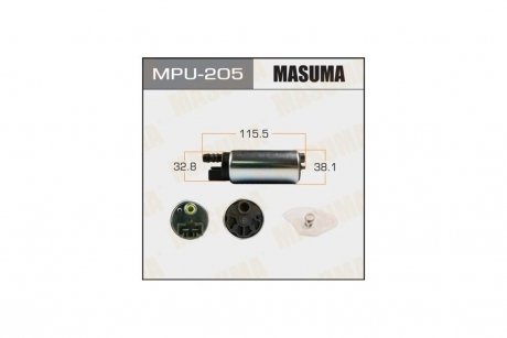Бензонасос електричний (+ сіточка) Nissan (MPU-205) MASUMA MPU205 (фото 1)