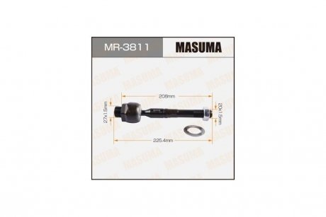Тяга рулевая (MR-3811) MASUMA MR3811