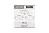 Колодки тормозные передн Subaru Forester (01-14), Impreza (00-14), Legacy (02-14), XV (12-17) (MS-7460) MASUMA MS7460 (фото 1)