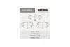 Колодки тормозные передн HONDA CIVIC IX (FB, FG) 1.8 (FB2) (12-17), HONDA CR-Z (10-15), SUZUKI SX4 (MS-8265) MASUMA MS8265 (фото 1)