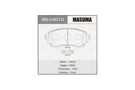 Колодки тормозные передн MASUMA 'MSC4010