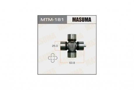 Хрестовина карданного валу 25x63.8 PAJERO III 2001 - 2006 MASUMA MTM181 (фото 1)
