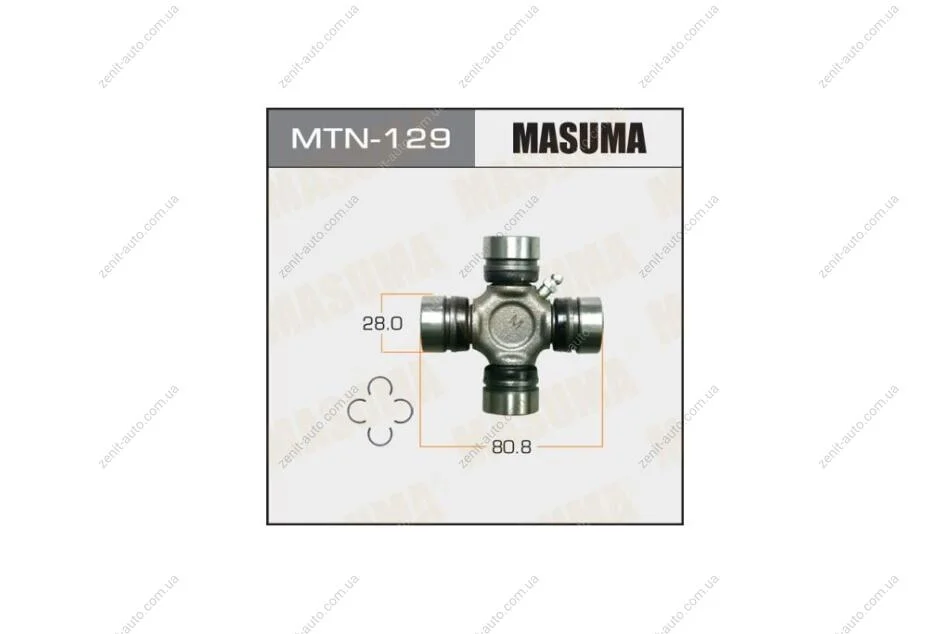 Хрестовина карданного валу (28x56.1) Nissan (MTN-129) MASUMA MTN129 (фото 1)