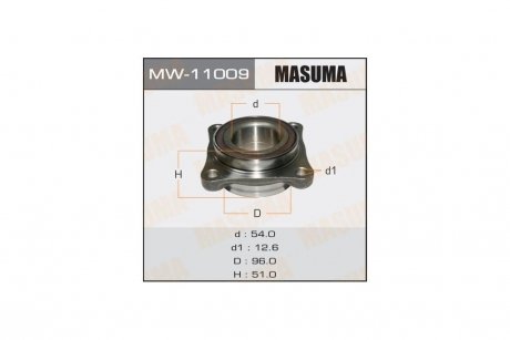 Маточина колеса (MW-11009) MASUMA 'MW11009 (фото 1)