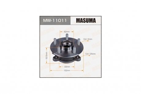 Ступица колеса передняя CAMRY ES350 / AXVH70 GSZ10L (with ABS) (MW-11011) MASUMA 'MW11011