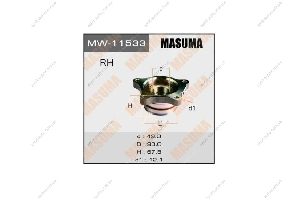Маточина колеса (MW-11533) MASUMA 'MW11533 (фото 1)