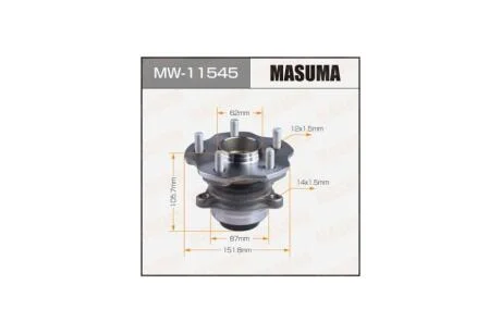 Маточина колеса задній Lexus RX450H, RX200T/GYL20W, AGL20L (з ABS) (MW11545) MASUMA 'MW11545