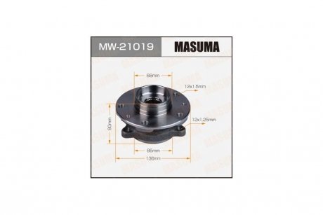 Маточина колеса передній QASHQAI/J11E(with ABS) (MW-21019) MASUMA MW21019