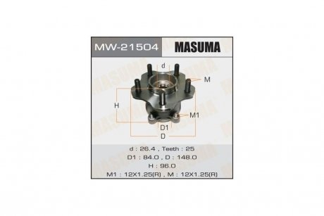 Ступица колеса (MW-21504) MASUMA MW21504