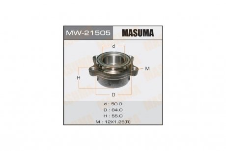 Маточина колеса заднього у зборі з підшипником Infinity FX 35 (02-08) (MW-21505) MASUMA MW21505