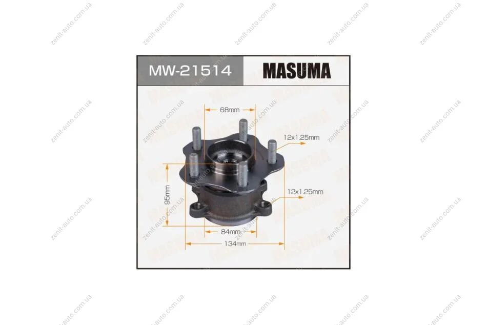 Ступица колеса задний RENAULT KOLEOS08-(with ABS) (MW-21514) MASUMA MW21514 (фото 1)
